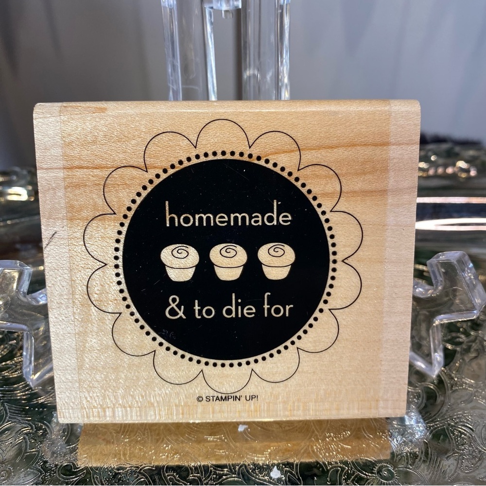 Stampin' Up! Cupcake Wooden Stamp homemade and to die for